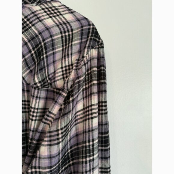 Torrid Womens Brushed Acrylic Flannel Tie Back Button Up Tunic Size 5X Country - Picture 8 of 12